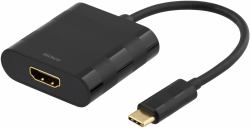  c & t   t e c h   o e m Deltaco USBC-HDMI video cable adapter 0.2 m USB Type-C Black 