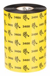 Zebra 3400 High Performance Wax-Resin thermal ribbon 450 m Black 