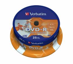 Verbatim 43538 blank DVD 4.7 GB DVD-R 25 pc[s] 