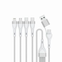 4smarts 541024 USB cable 1.2 m USB A/USB C USB C/Micro USB-A/Lightning 15 W White 