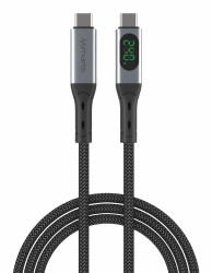 4smarts 541438 USB cable USB4 Gen 2x2 1.5 m USB C 40 Gbit/s 240 W Black, Grey 