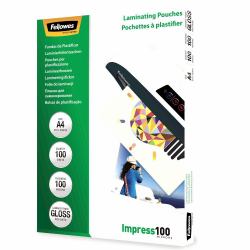 Fellowes Glossy Pouches A4 100 pcs. 100mµ laminator pouch 
