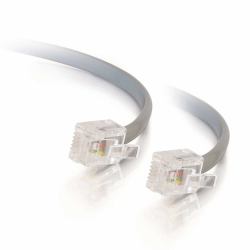 C2G 10m RJ11 6P4C Straight Modular Cable signal cable Grey 