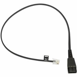 Jabra QD cord, straight, mod plug 