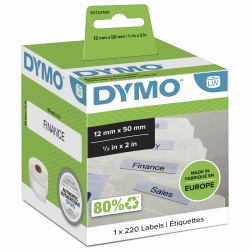 DYMO Authentic LabelWriter Suspension File Labels | 12mm x 50mm | Roll of 220 Easy-Peel Labels | Self-Adhesive | for LabelWriter Label Makers 