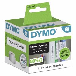 DYMO Authentic LabelWriter Multi-Purpose/LAF Small Labels | 38mm x 190mm | Roll of 110 Easy-Peel Labels | Self-Adhesive | for LabelWriter Label Makers 