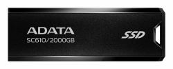 ADATA SC610 2 TB USB Type-A 3.2 Gen 2 [3.1 Gen 2] Black 