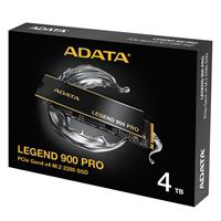 Adata Legend [SLEG-900P-4TCS] 900 PRO PCIe Gen4 x4 M.2 2280 Solid State Drive, R/W speed up to 7,400/6,500 MB/s, 5-year limited warranty