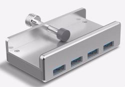 ALLNET ALL-USB3-HUB-4-CLIP interface hub USB 3.2 Gen 1 [3.1 Gen 1] Type-A 5000 Mbit/s Silver 