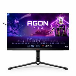 AOC AGON AG324UX computer monitor 80 cm [31.5"] 3840 x 2160 pixels 4K Ultra HD LED Black, Red 