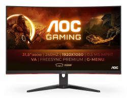 AOC G2 C32G2ZE/BK computer monitor 80 cm [31.5"] 1920 x 1080 pixels Full HD LED Black, Red 
