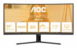 AOC B3 CU34B3E computer monitor 86.4 cm [34"] 3440 x 1440 pixels Wide Quad HD LED Black 