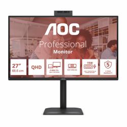 AOC Q27E4CW computer monitor 68.6 cm [27"] 2560 x 1440 pixels Quad HD LCD Black 