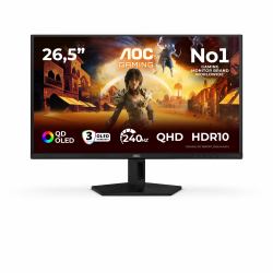 AOC G4 Q27G41ZDF computer monitor 67.3 cm [26.5"] 2560 x 1440 pixels Quad HD QD-OLED Black, Red 