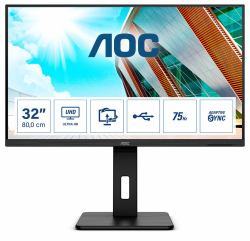 AOC P2 U32P2 computer monitor 80 cm [31.5"] 3840 x 2160 pixels 4K Ultra HD LED Black 