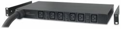 APC Basic Rack PDU AP7526 power distribution unit [PDU] 6 AC outlet[s] 1U Black 