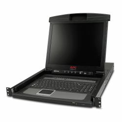 APC 17" Rack LCD Console with Integrated 8 Port Analog KVM Switch 
