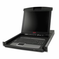 APC 17" Rack LCD Console with Integrated 16 Port Analog KVM Switch 