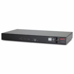 APC RACK ATS, 20A/208V, 16A/230V, C20 IN, [8] C13 [1] C19 OUT power distribution unit [PDU] Black 