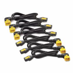 APC Power Cord Kit [6 ea], Locking, C13 TO C14 [90 Degree], 0.6m 