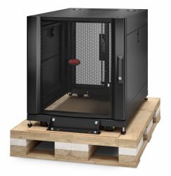 APC NetShelter SX, Server Rack Enclosure, 12U, Shock Packaging, Black, 658H x 600W x 900D mm 