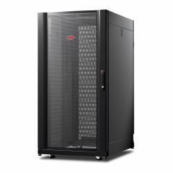 APC NetShelter AV, Server Rack Enclosure, 24U, 10-32 Threaded Rails, Black, 1199H x 600W x 806D mm 