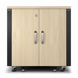 APC NetShelter Soundproof, 12U, Server Rack Enclosure, Maple 