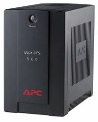 APC Back-UPS uninterruptible power supply [UPS] Line-Interactive 0.5 kVA 300 W 3 AC outlet[s] 
