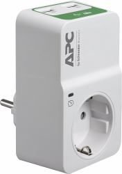 APC PM1WU2-GR surge protector White 1 AC outlet[s] 230 V 