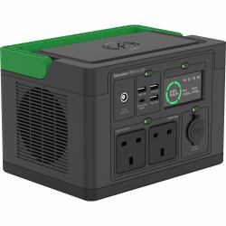 APC SE OffGrid Portable Power Station 330 - Li-Ion battery, LCD, 2x UK socket, 3x USB-A, 1x USB-C, 1x 12V, wireless charger 