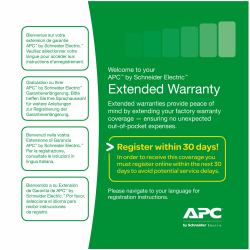 APC Warranty extension for service pack,, 3 years, for new product purchases, repair or replace coverage 