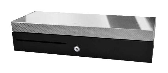 Apg Cash Drawer Ecd460 Blk Ss Apg Cash Drawer Flip Lid Cash