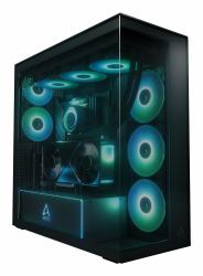 ARCTIC Xtender VG [Black] Premium E-ATX PC Case with Vertical GPU Mounting 