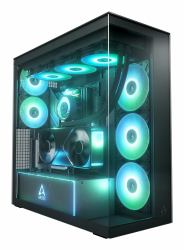 ARCTIC Xtender VG [Mirror Black] Premium E-ATX PC Case with Vertical GPU Mounting 