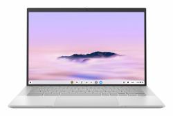 ASUS Chromebook Plus Enterprise CB54 Intel Core Ultra 5 115U 35.6 cm [14"] Touchscreen WQXGA 8 GB LPDDR5x-SDRAM 256 GB SSD Wi-Fi 6E [802.11ax] ChromeOS Silver, UK 