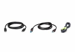 ATEN 2L-7D02UDPX3 KVM cable Black 1.8 m  - UK version