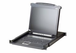 ATEN CL1000M rack console 43.2 cm [17"] 1280 x 1024 pixels Metal, Plastic Black 1U 