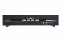 ATEN 4-Port USB DisplayPort Dual Display Secure KVM Switch with CAC [PSD PP v4.0 Compliant] 
