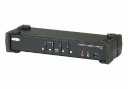 ATEN 4-Port USB 3.1 Gen 1 4K DisplayPort 1.2 KVMP™ Switch with Audio [KVM cables included] 