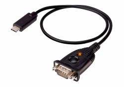 ATEN UC232C serial cable Black 0.45 m USB Type-C DB-9 