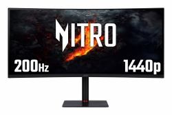 Acer Nitro XV5 Nitro XV345CURX0 - 34" UltraWide Quad HD [3440x1440], Curved 1000R, 200Hz, 0.5ms, HDR10, AMD FreeSync Gaming Monitor 