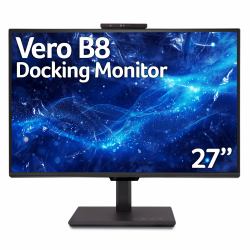 Acer B8 Vero B278UG - 27", Quad HD [2560x1440], 120Hz, 4ms, AMD Adaptive-Sync, KVM Switch, 5MP Webcam, Monitor 