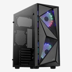 Aerocool Glider Tempered Glass Black 