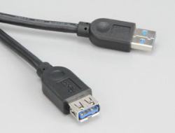 Akasa USB 3.0 cable Ext USB cable 1.5 m Black 