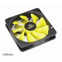 Akasa AK-FN059 computer cooling system Computer case Fan Black, Yellow 