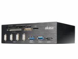 Akasa InterConnect Pro card reader USB 2.0/eSATA Black 