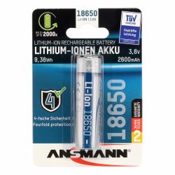 Ansmann Li-Ion Akku 18650 Rechargeable battery Lithium-Ion [Li-Ion] 