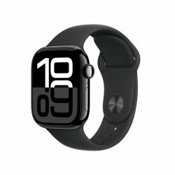 Apple Watch Series 10 [Demo] GPS + Cellular 42mm Jet Black Aluminium Case with Black Sport Band - S/M 