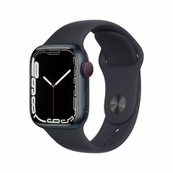 Apple Watch Series 7 OLED 41 mm Digital Touchscreen 4G Black Wi-Fi GPS [satellite] 