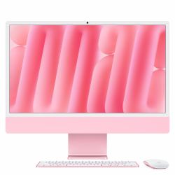 Apple iMac 24-inch with Retina 4.5K display: M4 chip with 10‑core CPU and 10‑core GPU, 16GB, 256GB SSD - Pink  - UK version